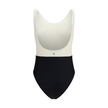 Ami Paris Multicolor Polyamide One-Piece Swimsuit