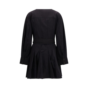 Ganni Black Cotton Casual Dress