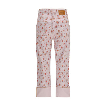 Ganni Multicolor Cotton Casual Pants