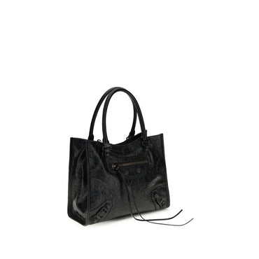 Balenciaga Black Lamb Ovis Aries Aries Shoulder Bag
