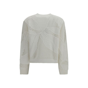 Max Mara White Cotton Sweatshirt