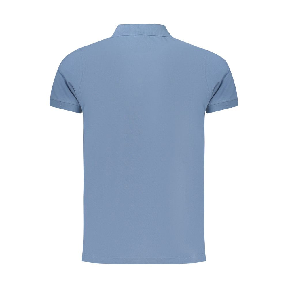 Norway 1963 Azzurro Cotton Mens Polo