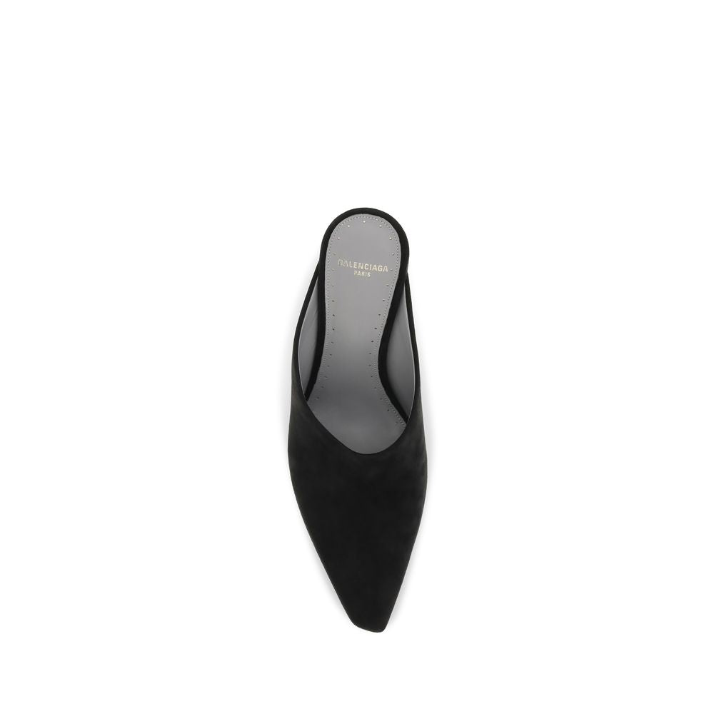 Balenciaga Black Suede Leather High Heel Pumps