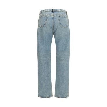 Maison Margiela Blue Cotton Straight-Leg Jeans