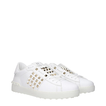 Valentino Garavani Blue Leather Low Top Sneakers