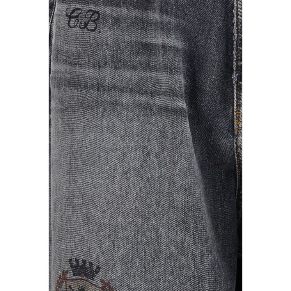 Balenciaga Gray Cotton Casual Pants