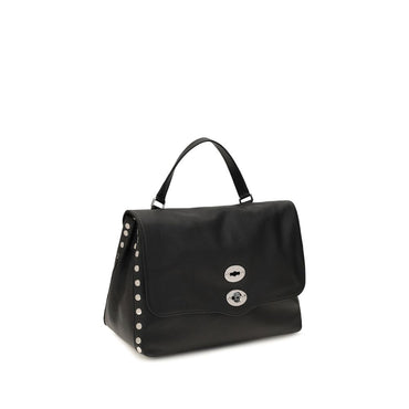 Zanellato Black Calf Leather Bos Taurus Shoulder Bag