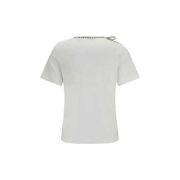 Burberry White Cotton T-Shirt