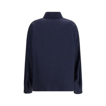 Max Mara Blue Wool Oves Aries Jacket