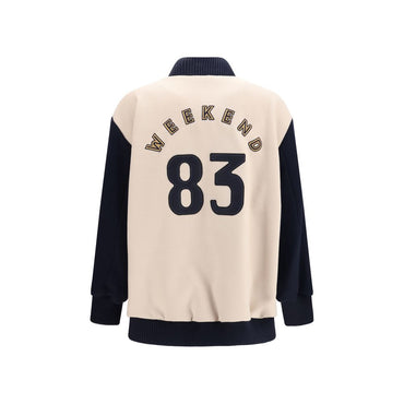 Max Mara Blue Wool Oves Aries Bomber