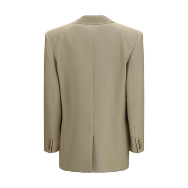 Saint Laurent Beige Wool Oves Aries Blazer