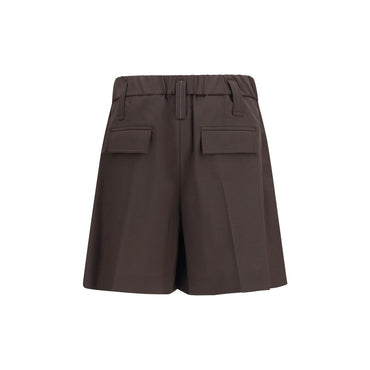 Brunello Cucinelli Brown Wool Oves Aries Bermuda Shorts