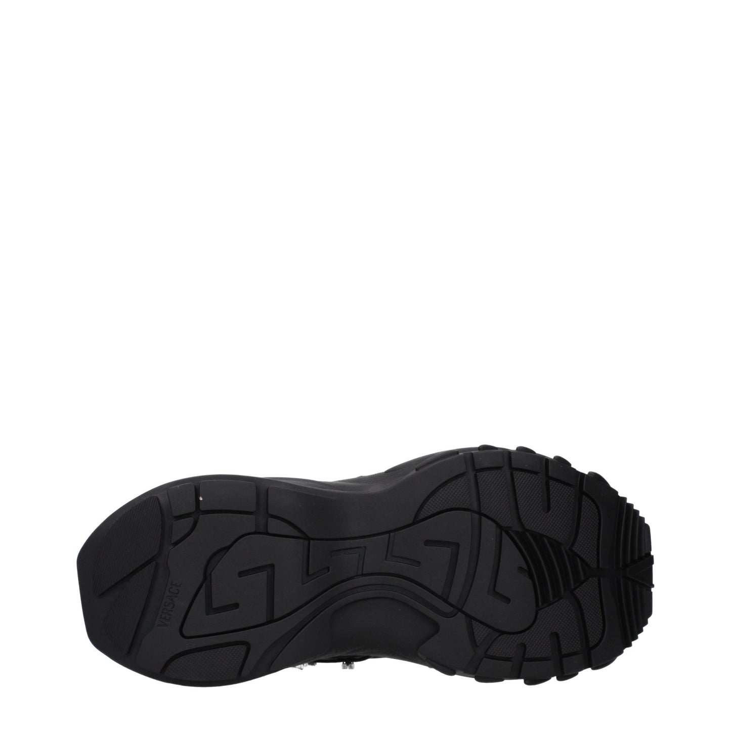 Versace Black Fabric Chunky Sneakers
