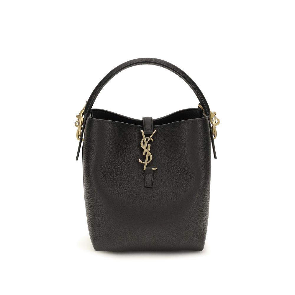 Saint Laurent Black Calf Leather Bos Taurus Shoulder Bag