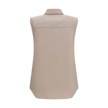 Brunello Cucinelli Beige Cotton Shirt