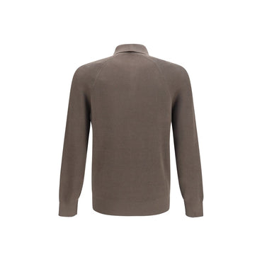 Brunello Cucinelli Brown Cotton Shirt