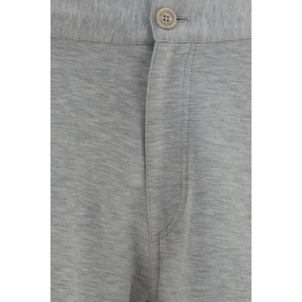 Brunello Cucinelli Gray Cotton Bermuda Shorts
