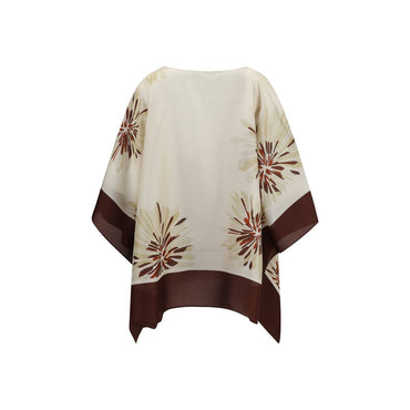 Brunello Cucinelli Multicolor Silk Blouse