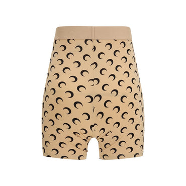 Marine Serre Beige Polyamide Bermuda Shorts