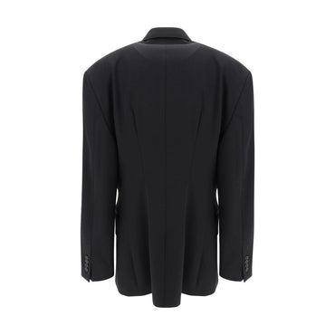 Balenciaga Black Wool Oves Aries Blazer