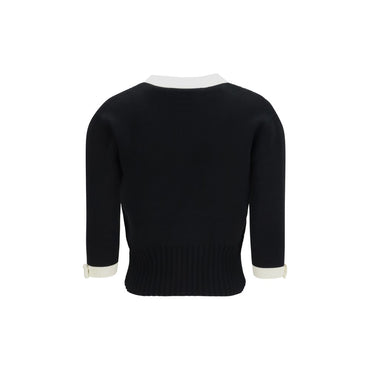 Valentino Black Cotton Cardigan