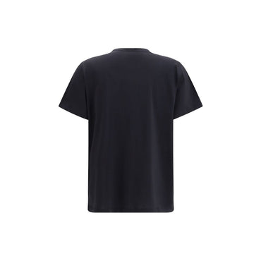 Ganni Black Cotton T-Shirt
