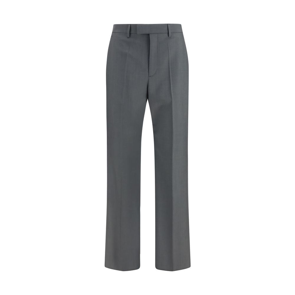 Valentino Gray Wool Oves Aries Dress Pants