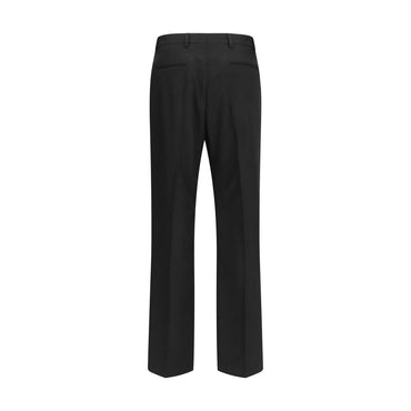 Valentino Black Wool Oves Aries Dress Pants