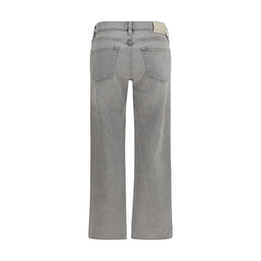 Citizens of Humanity Gray Cotton Straight-Leg Jeans