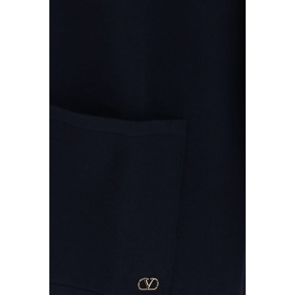 Valentino Blue Wool Oves Aries Cardigan