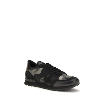 Valentino Garavani Black Polyamide Athletic Sneakers