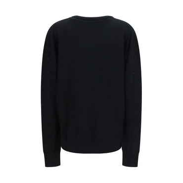 Balmain Black Wool Oves Aries Sweatshirt