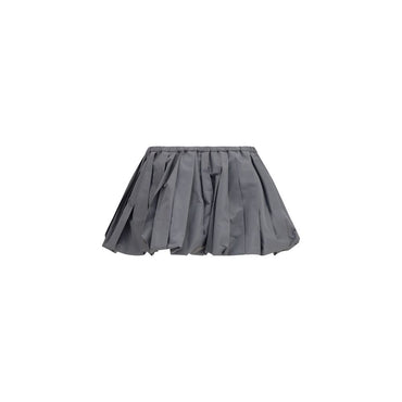 Miu Miu Gray Polyester Mini Skirt