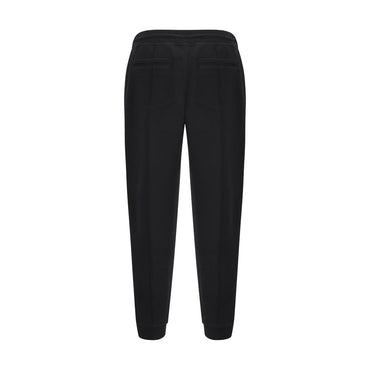 Brunello Cucinelli Black Cotton Joggers (Workout Pants)