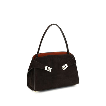 Ferragamo Brown Calf Leather Bos Taurus Shoulder Bag