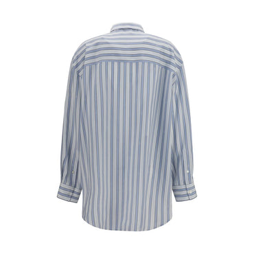 Gucci Blue Silk Shirt