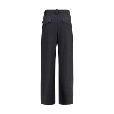 Brunello Cucinelli Gray Wool Oves Aries Dress Pants
