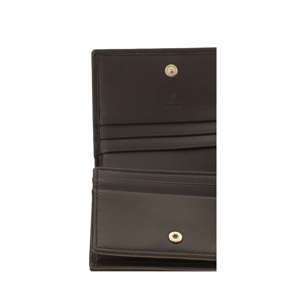 Gucci Brown Calf Leather Bos Taurus Wallet