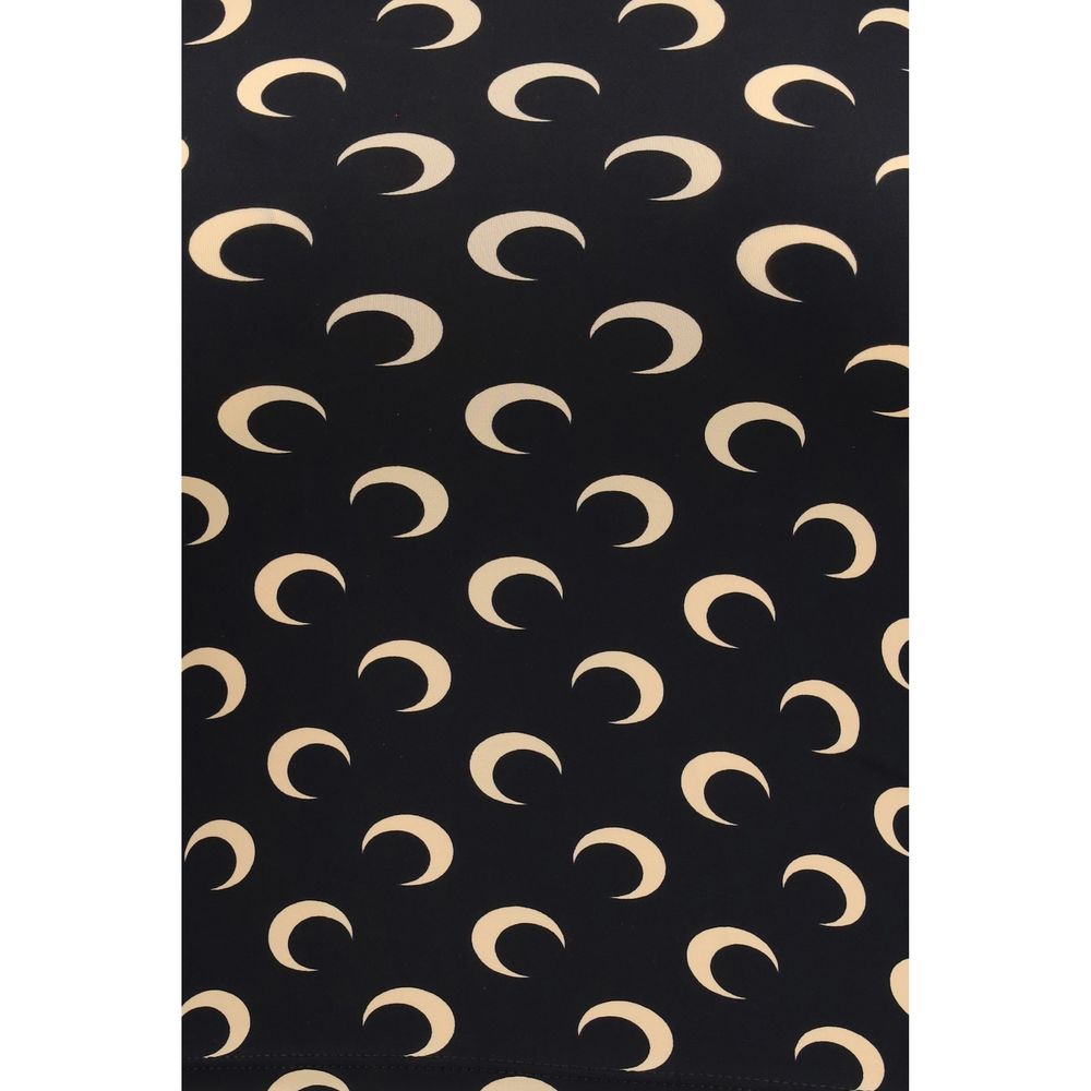 Marine Serre Black Polyamide Sleeveles T-Shirt