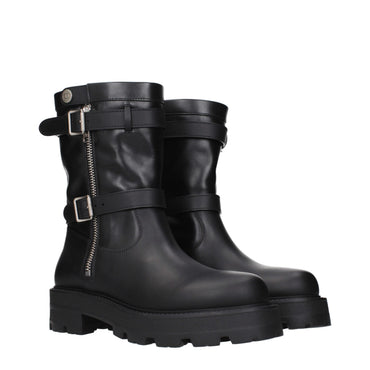 Christian Dior Black Leather Ankle Boots