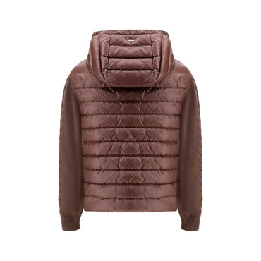 Herno Brown Polyester Full-Length Jacket