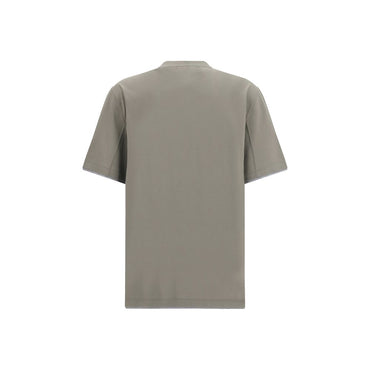 Brunello Cucinelli Bicolor Cotton T-Shirt
