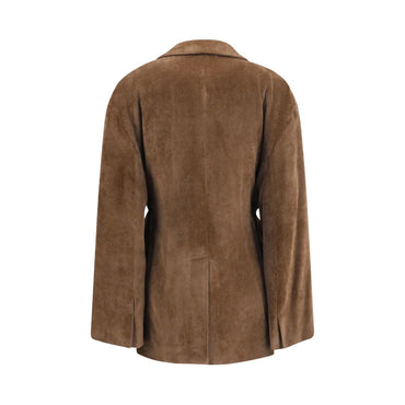 Brunello Cucinelli Brown Viscose Full-Length Jacket