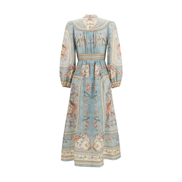 Zimmermann Multicolor Linen Casual Dress
