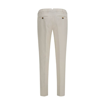 Brunello Cucinelli White Cotton Casual Pants
