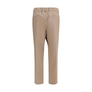 Brunello Cucinelli Beige Cotton Casual Pants