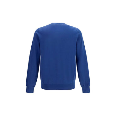 Brunello Cucinelli Blue Cotton Sweatshirt