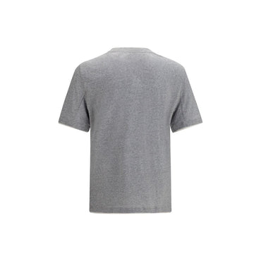Brunello Cucinelli Gray Cotton T-Shirt