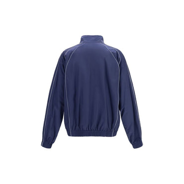 Balenciaga Blue Cotton Shell Jacket