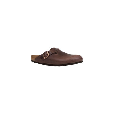 Birkenstock Brown Leather Clogs